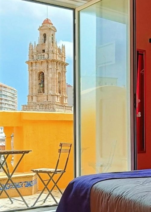 Nice views from the rooms of Purple Nest Hostel Valencia